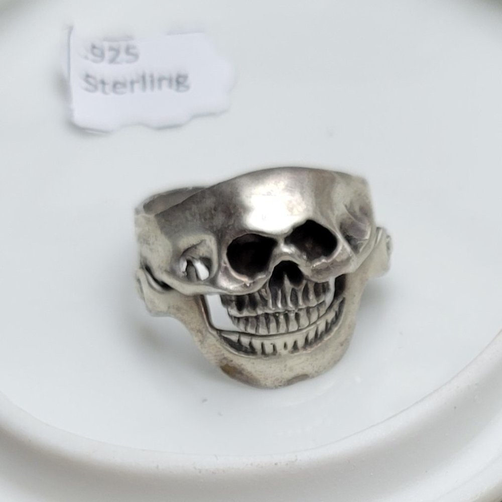 SKUL Articulated Ring band size 11 Sterling silver
